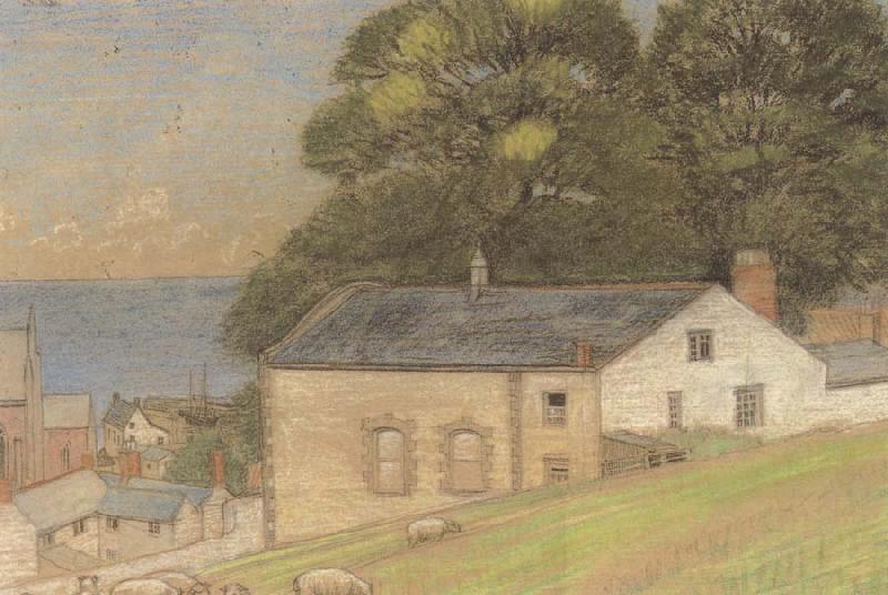 Joseph E.Southall Grazing Sheep,Watchet,Somerset China oil painting art